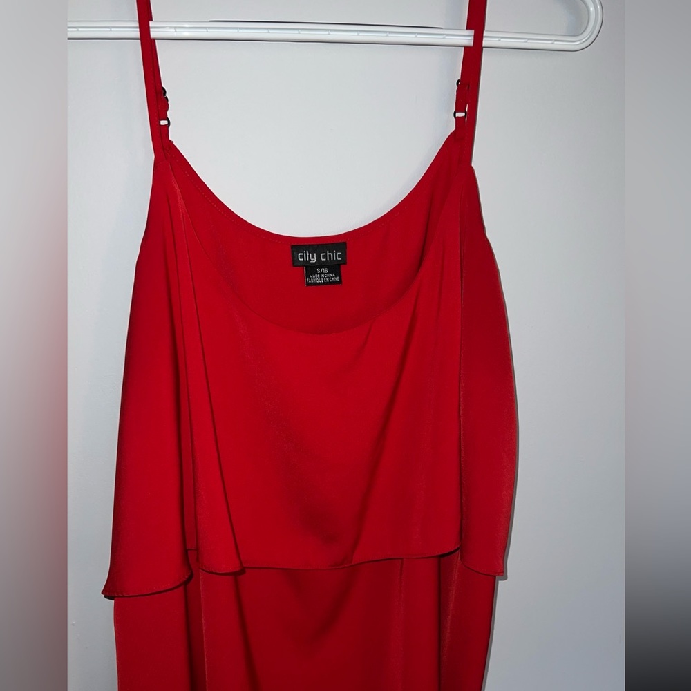 City chic - size 16 - red tank top